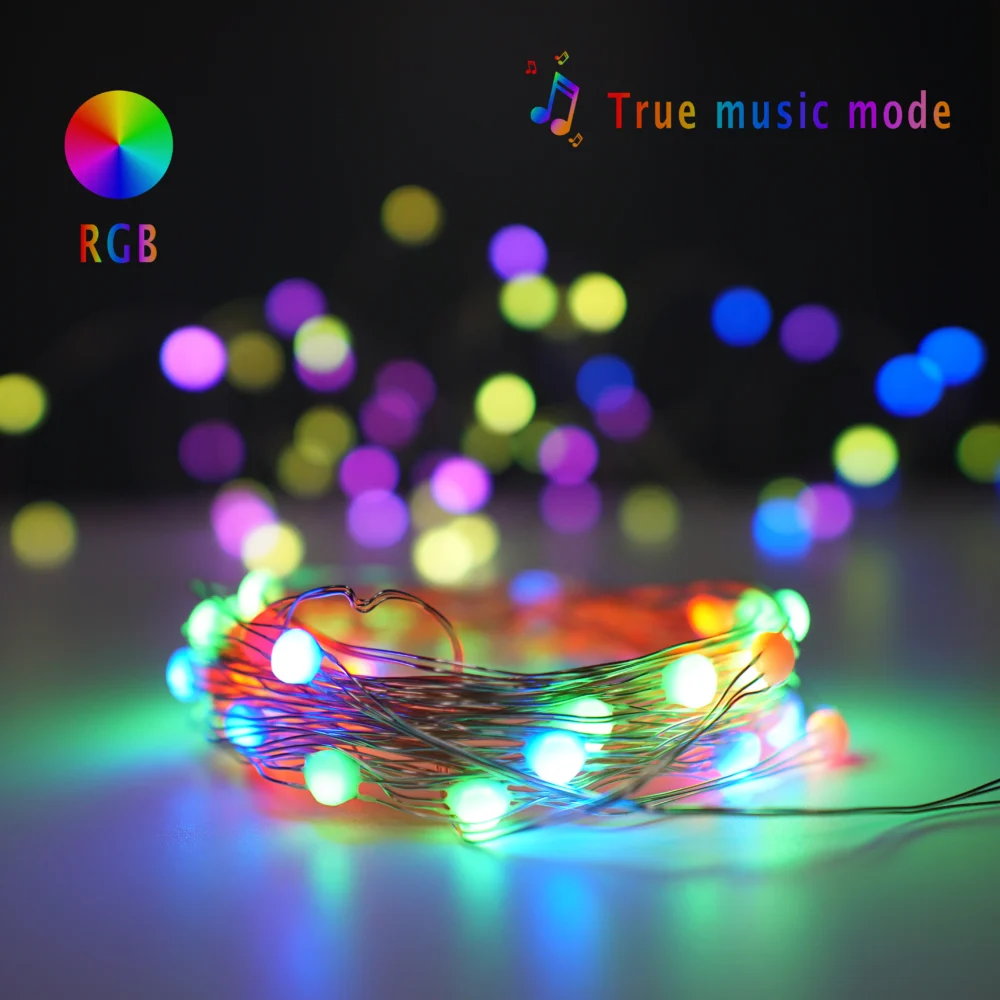 10 meter RGBIC string light with music mode