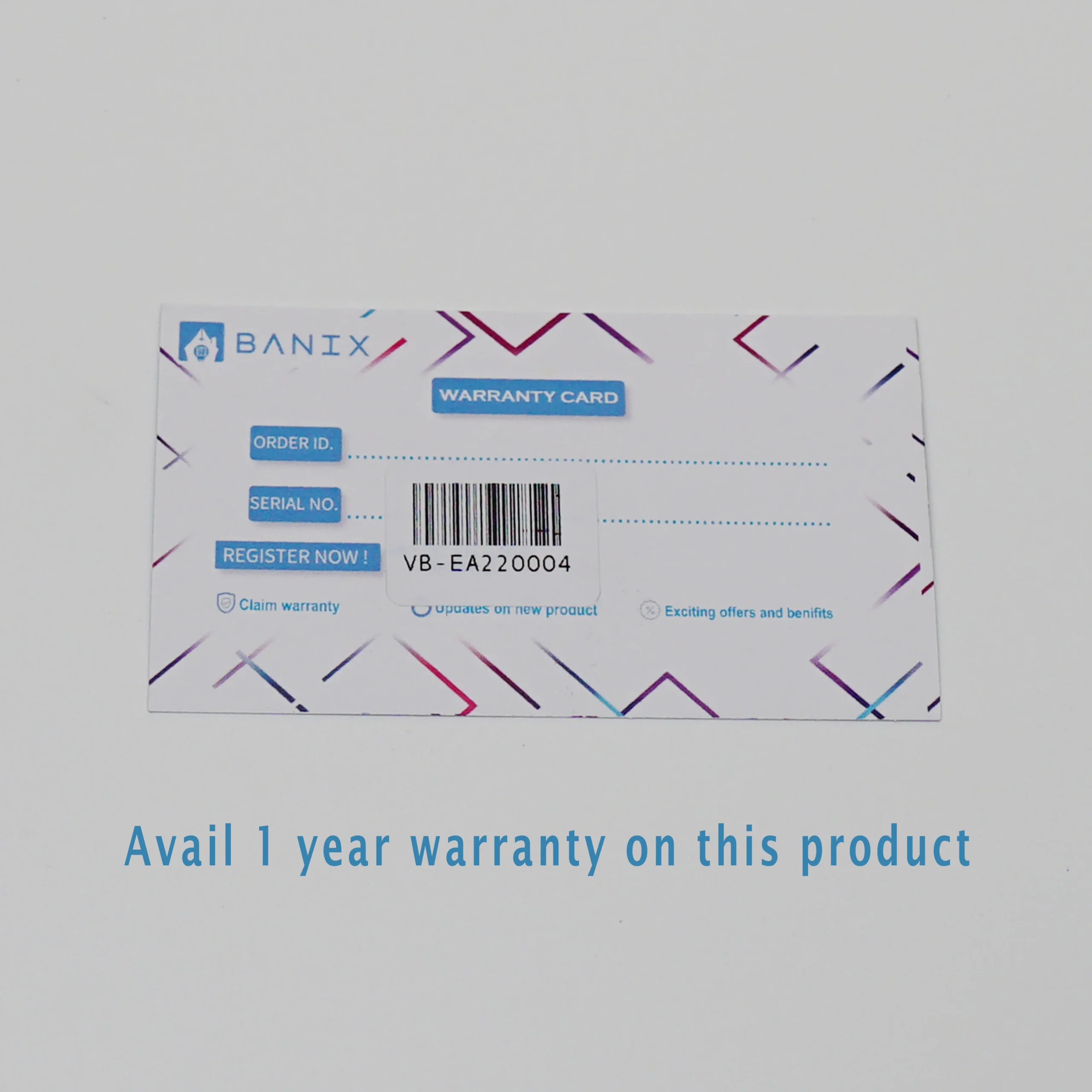 warranty card image