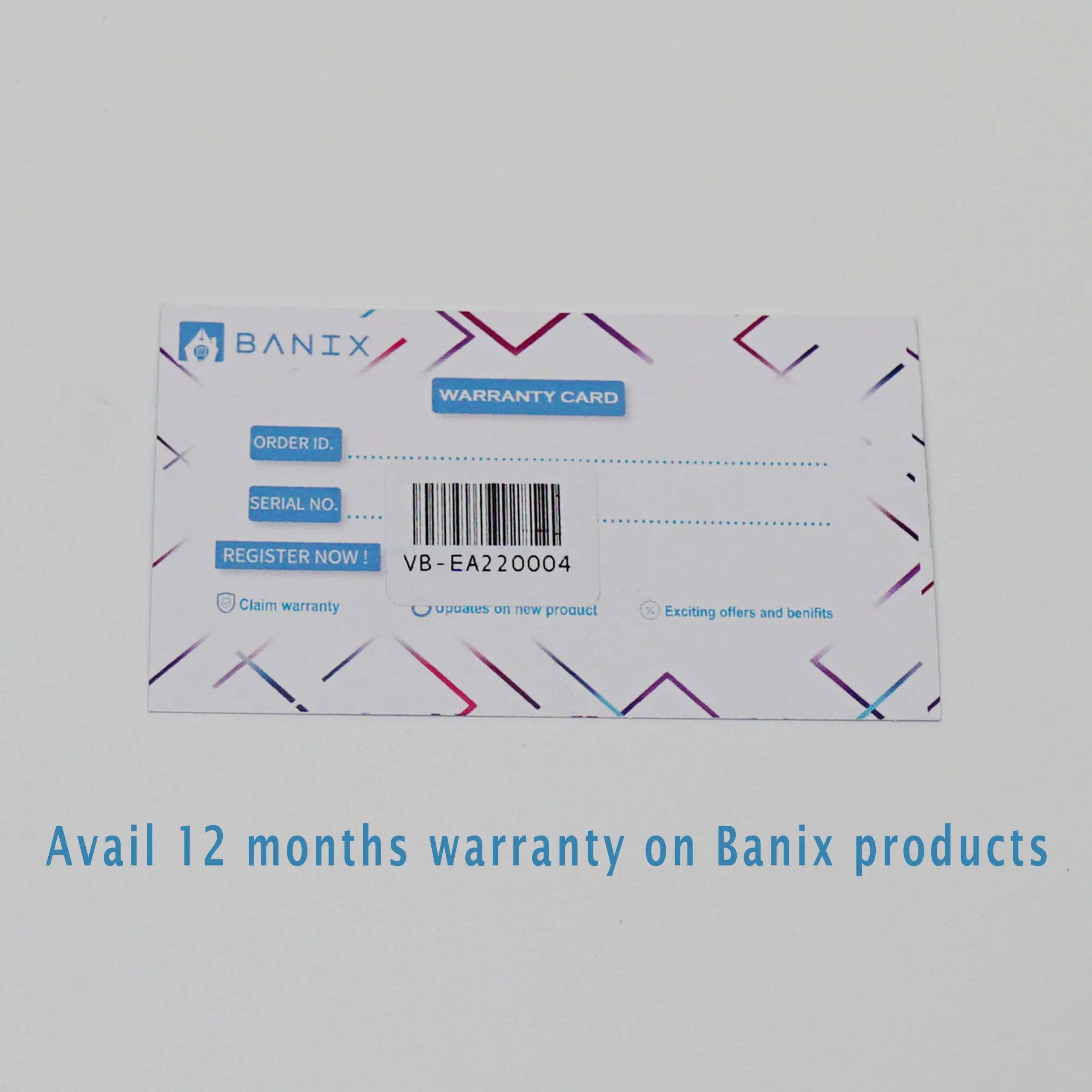 warranty card image